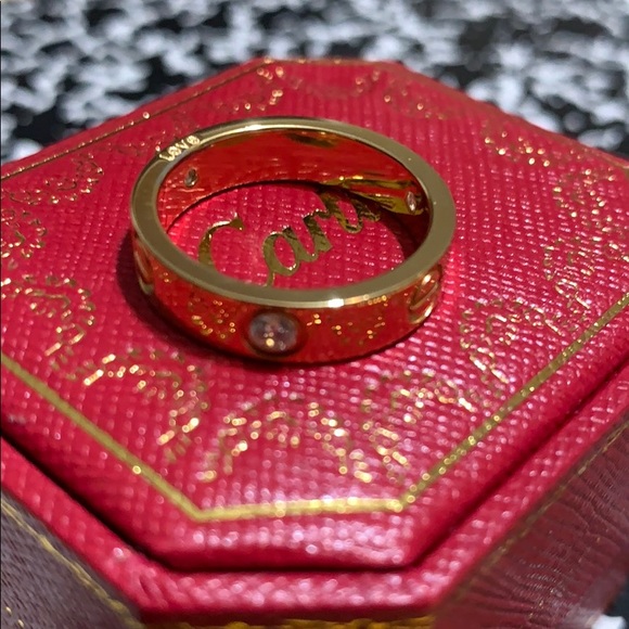 Gold Plated Love Ring - Picture 2 of 4